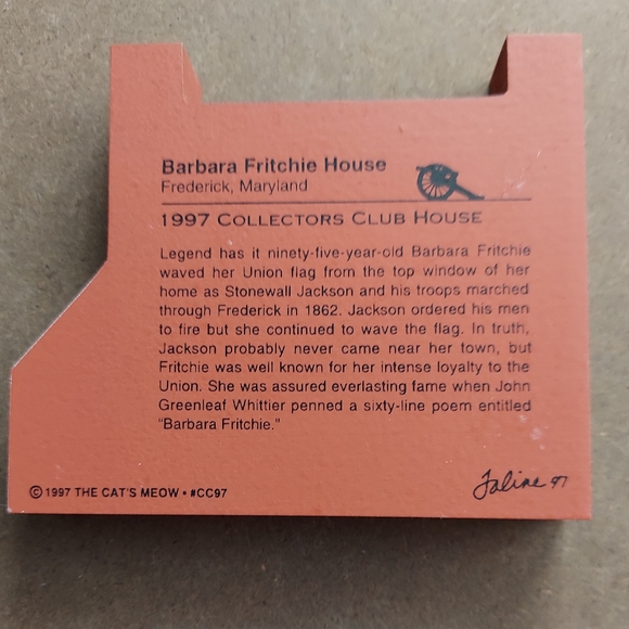 Barbara Fritchie House in Frederick, MD _ Cat's Meow Village - Picture 2 of 3